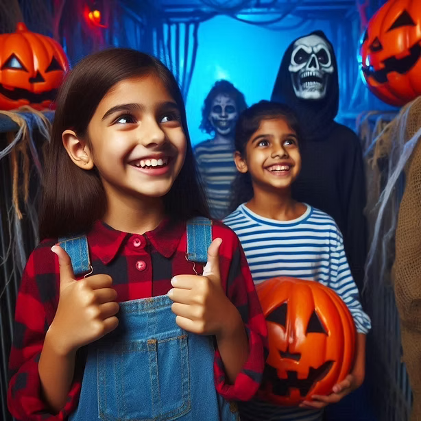 Halloween Spookfest with festive decorations, suitable for all ages (using original Kidz Haunt Day image).